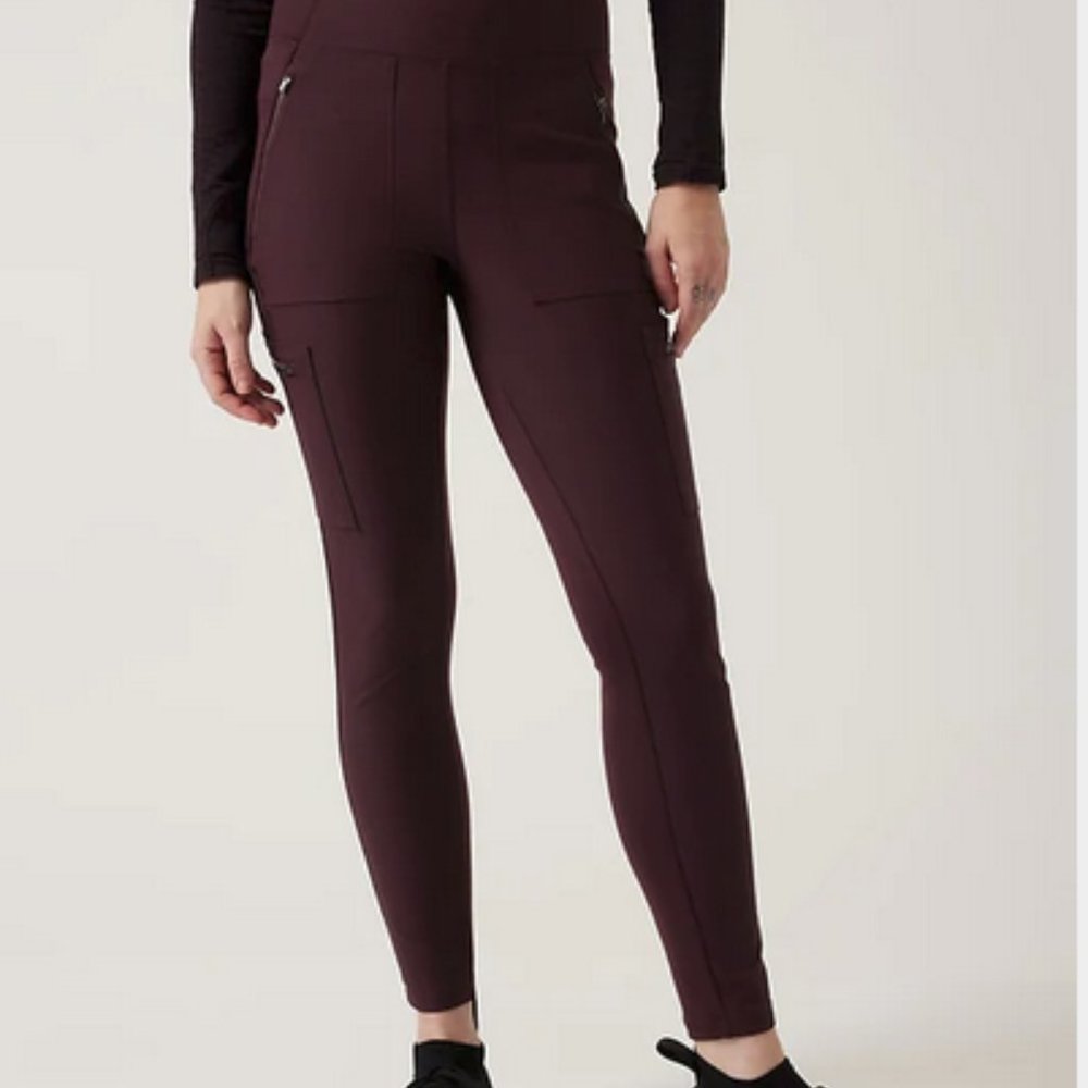 Athleta Headlands Hybrid Trek Tights Astronomy Gray